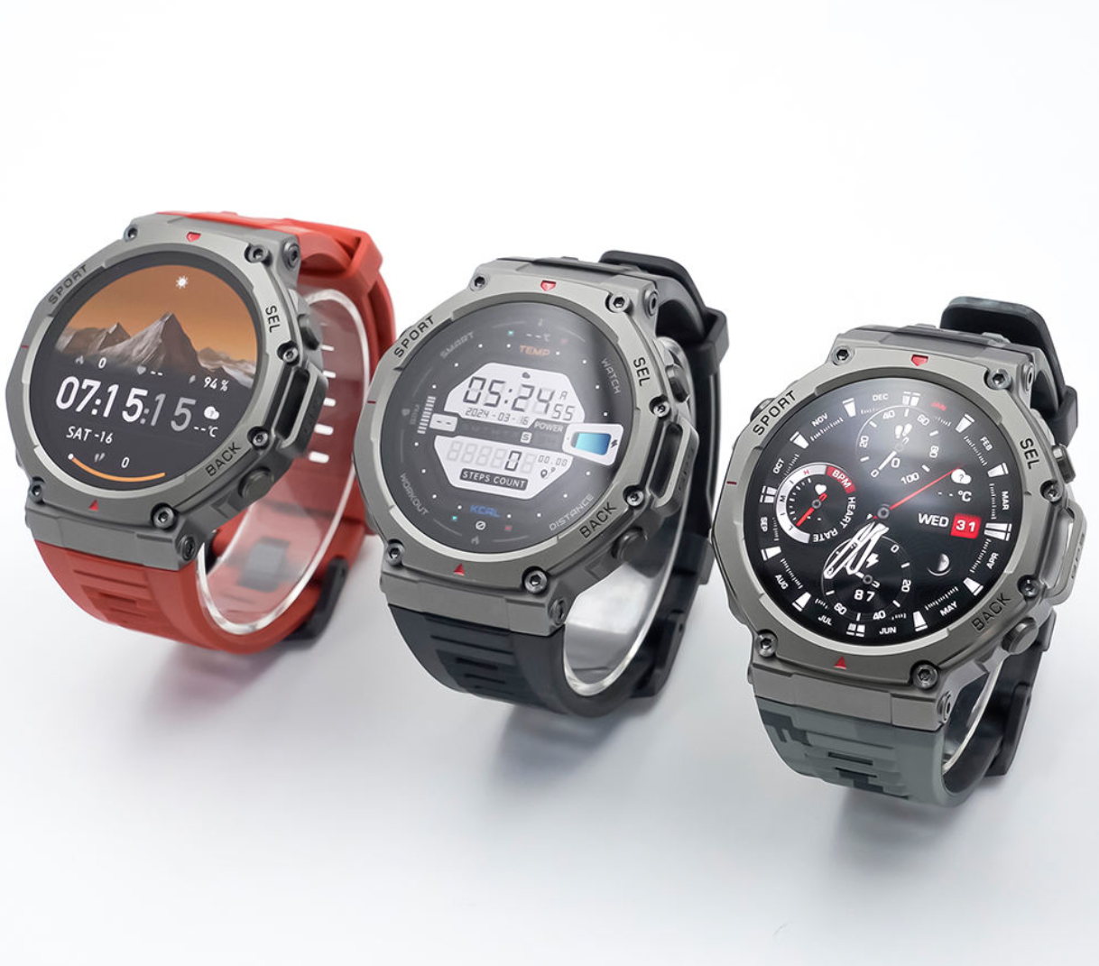 EDM58 Smart Watch for Men — 1.43" AMOLED BT Call GPS Compass 500mAh Outdoor Sports Smartwatch