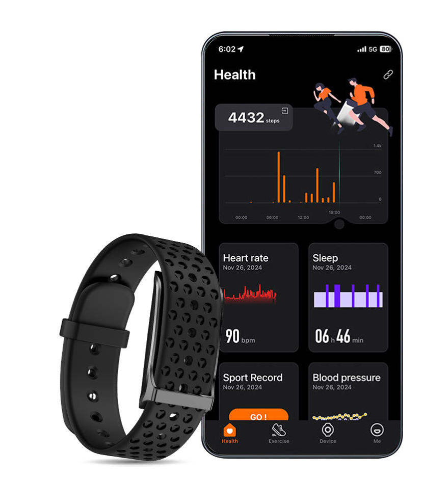 EH59 Smart Health Wristband — Waterproof Screenless Sports Smart Bracelet